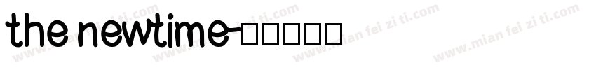 the newtime字体转换